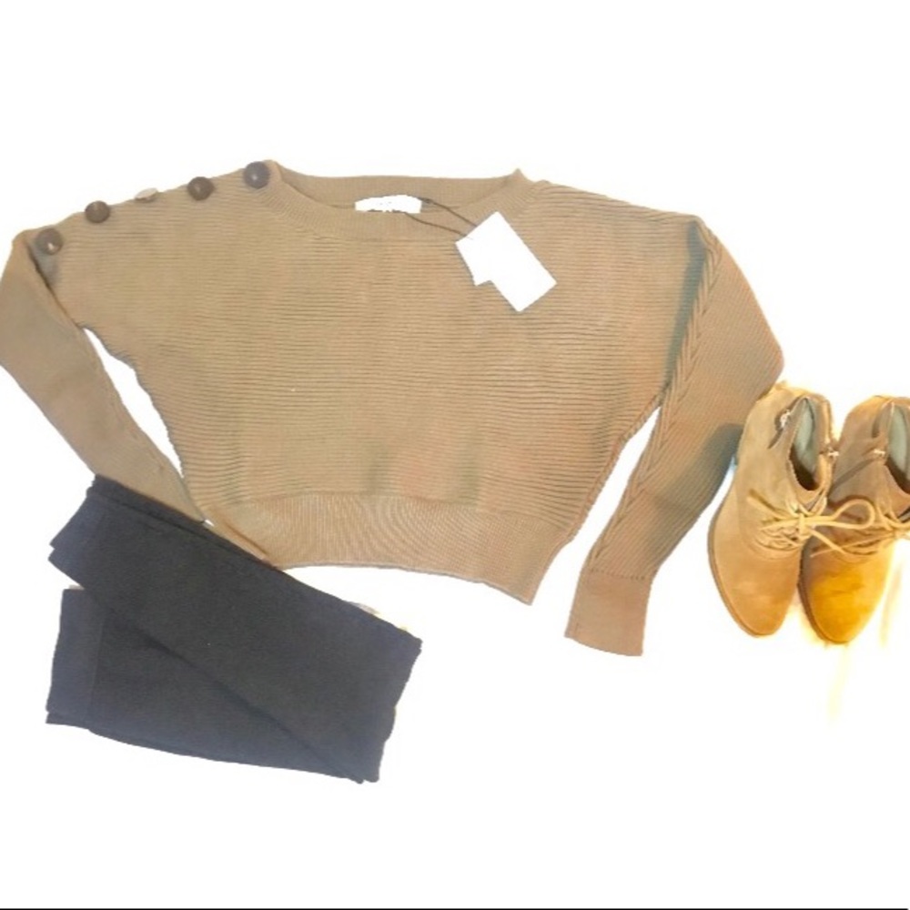 ZARA CROP TOP WOMENS SWEATER